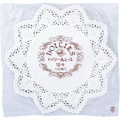 丸型ドィリーレース　白　＃6　　1袋100枚入