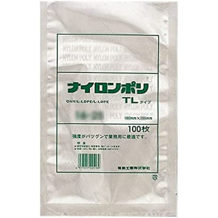 福助工業 ナイロンポリ TLタイプ規格袋 16-50 （1200枚）巾160×長さ500mm