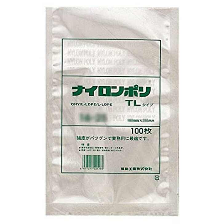 福助工業 ナイロンポリ TLタイプ規格袋 14-24 （2400枚）巾140×長さ240mm