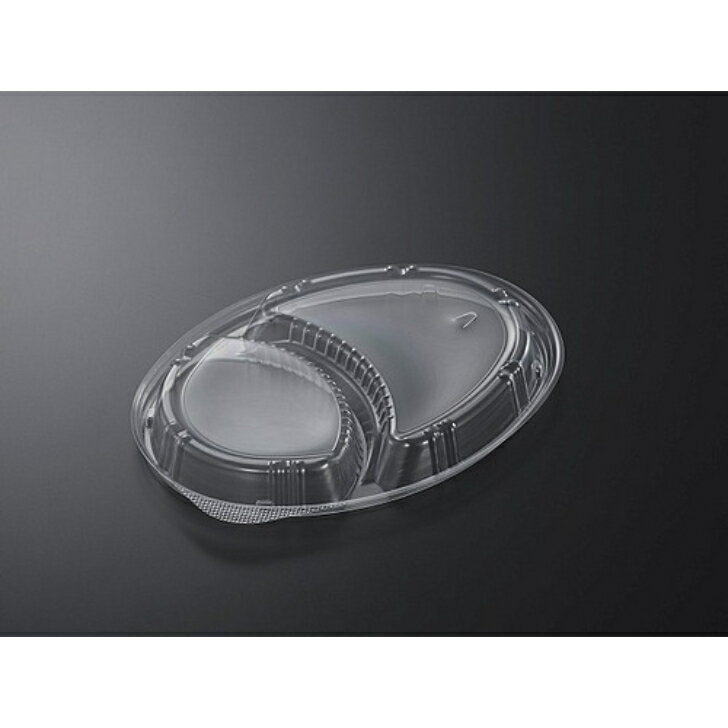 Rakuten - 【ケース販売】中央化学 使い捨て容器　SDビストロ　M24-18仕切蓋(U字)（1ケース/450枚入）