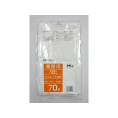 乐天商城 - 【10枚】70L ポリ袋 GL74 （半透明） LLDPE 0.040mm HHJ 業務用 ゴミ袋　10枚入