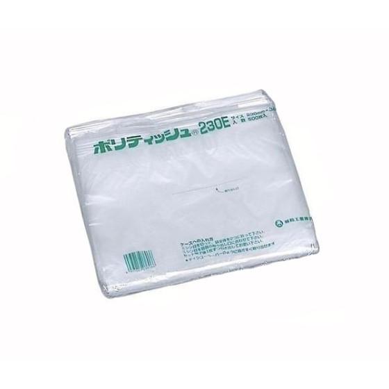 【1袋】ポリティッシュ230E（230×340mm） 業務用 福助工業 ポリ袋 ティッシュ ビニール袋 調理 食品用袋　500枚入