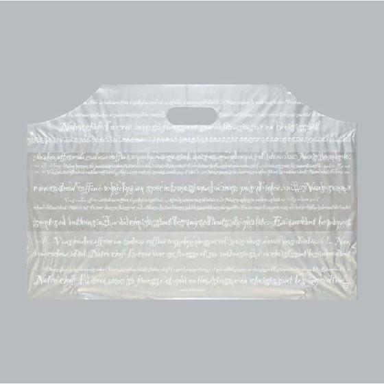 【100枚】フラットバッグ M（フランス） 福助工業 お弁当 洋菓子 ケーキ箱 デコ箱 ポリ袋 手提げ袋　10..