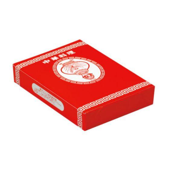 【300枚】中華 レンジ折箱 (大) 中面白 サンパック紙業 使い捨て 弁当容器 中華料理 惣菜 耐水 耐油 ラ..