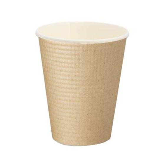 【1500個】SMP-260E クラフト (260ml) 断熱性 エンボス 東罐興業 使い捨て 業務用 カップ 耐熱 紙コップ (本体のみ) 1500個入 送料無料 (846965)