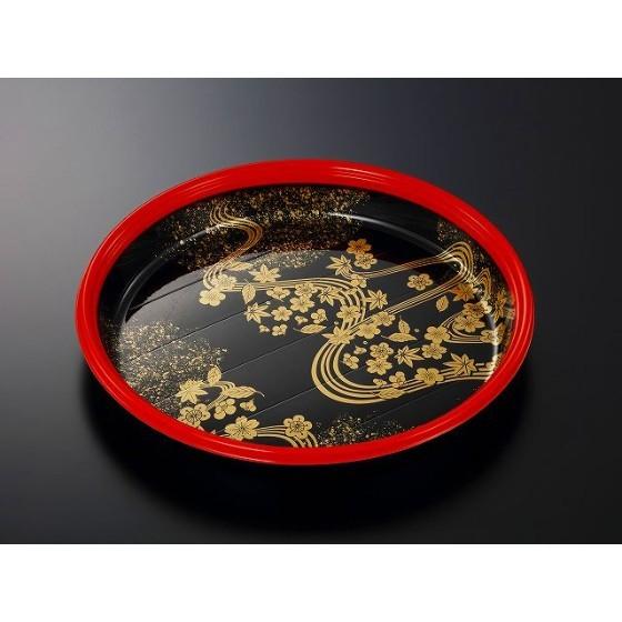 樂天商城 - 【120枚】HS桶 M360 花泉-BK 身L 寿司桶 中央化学 使い捨て 寿司容器 プラスチック 丸 桶　（本体のみ）120枚入
