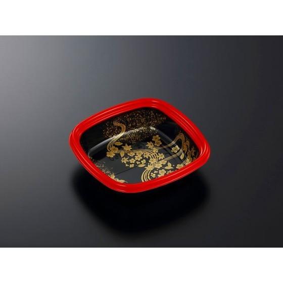 【600枚】HS桶 K160 花泉-BK 身L 寿司桶 中央化学 使い捨て 寿司容器 プラスチック 角 桶　（本体のみ）600枚入