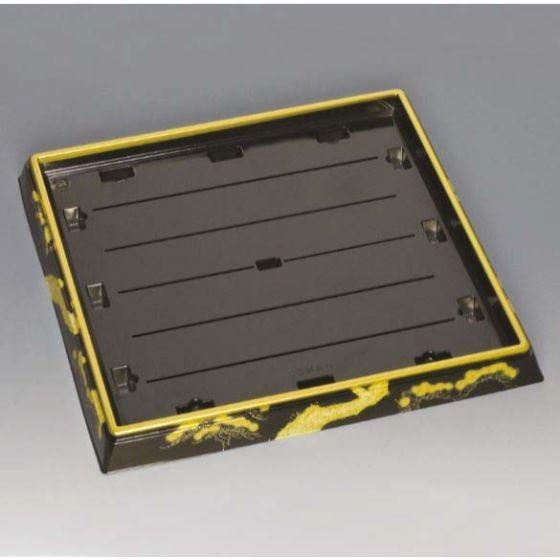 【80枚】新角桶 50H 松 本体 福助工業 寿司桶 使い捨て 寿司容器 プラスチック ハカマ 桶　（本体のみ）80枚入