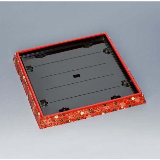 【120枚】新角桶 40H 彩梅 本体 福助工業 寿司桶 使い捨て 寿司容器 プラスチック ハカマ 桶　（本体の..