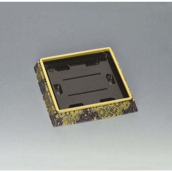 樂天商城 - 【300枚】新角桶 9H 流華藍 本体 福助工業 寿司桶 使い捨て 寿司容器 プラスチック ハカマ 桶　（本体のみ）300枚入