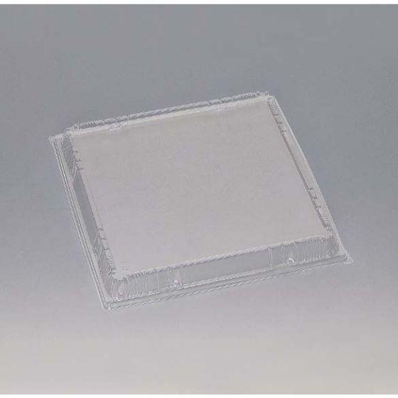 新角桶 30F （外嵌合） 蓋 ●本体：レンジ不可●素材：OPS●耐熱温度：80℃　　　　　●サイズ（外寸×深さ/mm）：291×291×22●入数：10枚