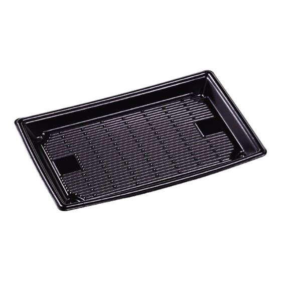 樂天商城 - 【50枚】もり-120 本体 黒 エフピコ 使い捨て 業務用 弁当 惣菜 仕出し 握り寿司 鮨 皿 寿司容器 （本体のみ） 50枚入