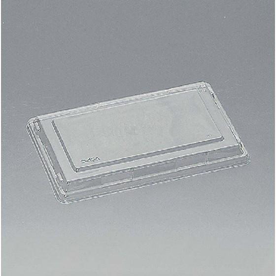 ●蓋：レンジ不可●素材：OPS●耐熱温度80℃　　　　　　●サイズ（mm）：201×125×12●入数：50枚
