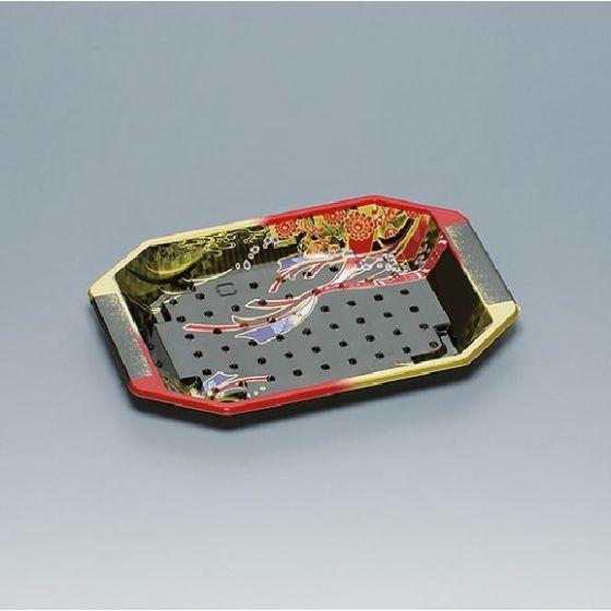 樂天商城 - 【600枚】和皿 8H 蒔絵 本体 福助工業 使い捨て 弁当 惣菜 仕出し 鮨 皿 寿司容器　（本体のみ）600枚入