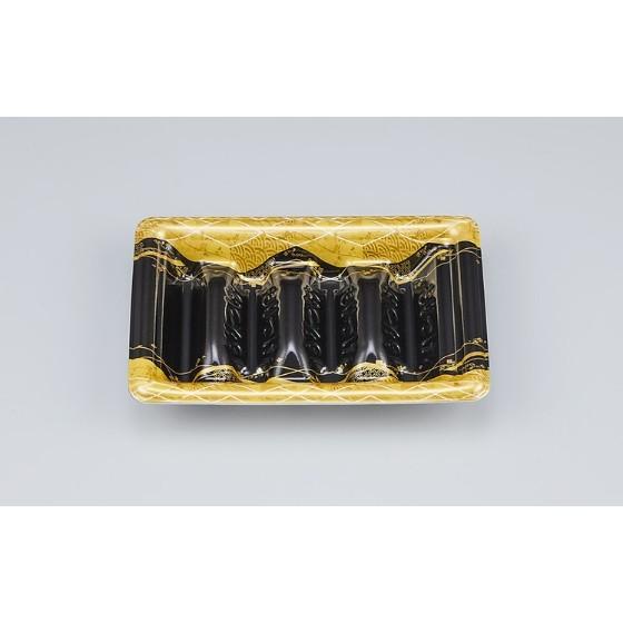 乐天商城 - 【50枚】SF和角巻段15-10 菱蒔絵本体（細巻カット1.5本分・中巻カット1本分） シーピー化成 使い捨て 弁当 惣菜 恵方巻 鮨 太巻き 巻き寿司容器　（本体のみ）50枚入