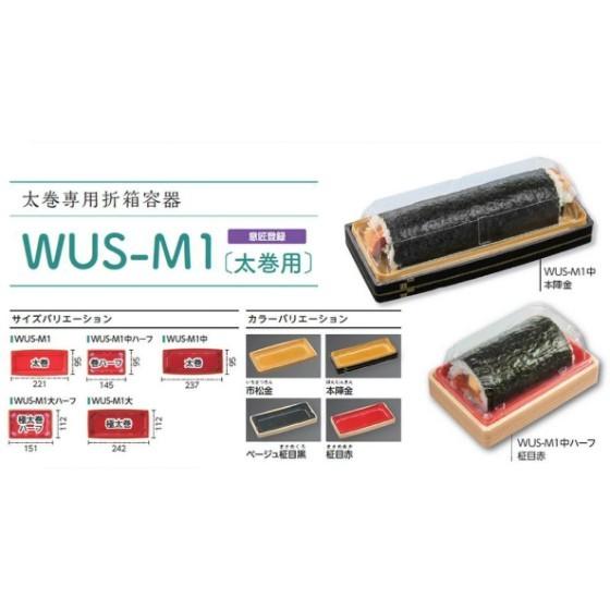 【540枚】T-WUS-M1中 嵌合蓋APET エコ エフピコ 使い捨て 折箱 恵方巻 太巻き 寿司容器（1ケース） 540枚入 2