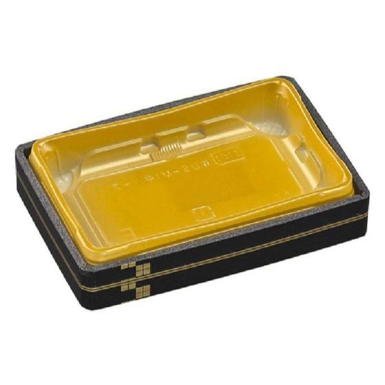 【30枚】WUS-M1中ハーフ 本体 本陣金（巻ハーフ） エフピコ 使い捨て 弁当 惣菜 恵方巻 鮨 太巻き 巻き寿司容器　（本体のみ）30枚入