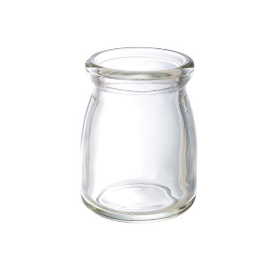 【1個】ボトル ヨーグルト90N 無地 （本体のみ） ミルクボトル ガラス瓶 ヨーグルト瓶 耐熱 プリン デザート 容器　（本体のみ）1個入