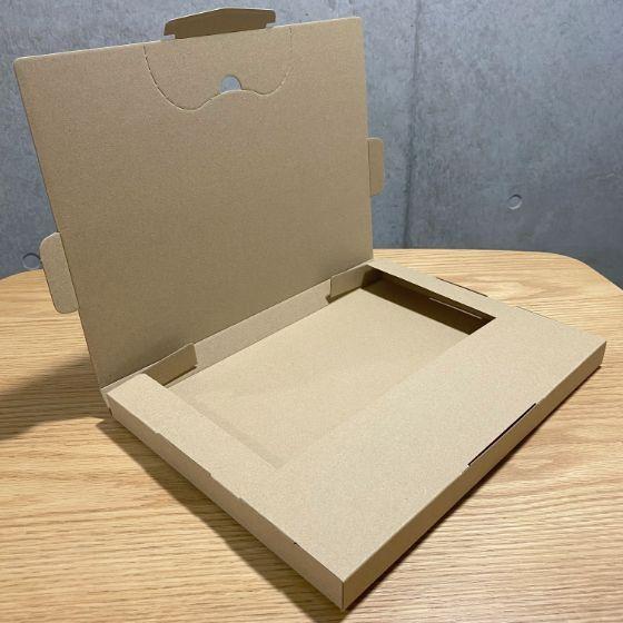 【300枚　ネコポス対応】G段・茶 A4サイズ対応 厚さ 2.4cm （227×310×H25mm） Gフルート ダンボール 箱 60サイズ 梱包 ポスト可 宅配用 ボックス 300枚入