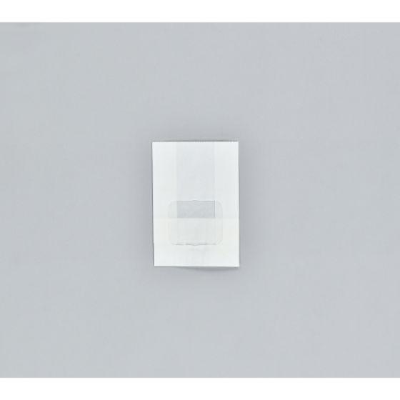 ルックバック No.3S ムジ◇口を閉じたまま中が見える紙袋なので、ディスプレイ効果が抜群です。◇耐油耐水紙を使用しているため油ものにもお使いいただけます。◇惣菜（コロッケ・唐揚げ・枝豆など）クロワッサン、揚げパン、ドーナツなどの油ものに幅...