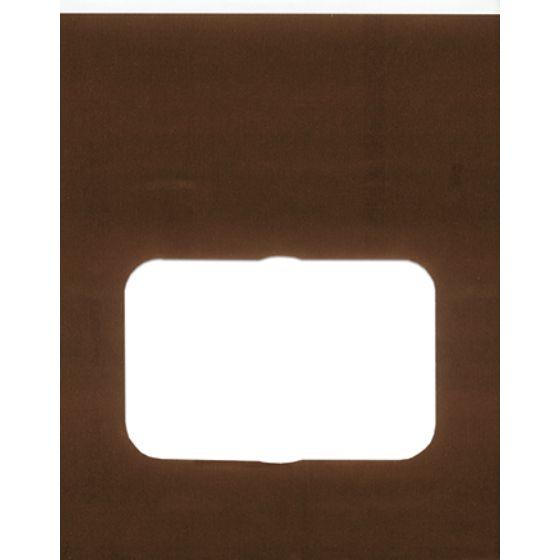 【2000枚】ルックバッグ No.4S ショコラ ムジ （巾130×高さ165×マチ80mm） 福助工業 窓付き 角底袋 紙袋　2000枚入（1ケース 送料無料）