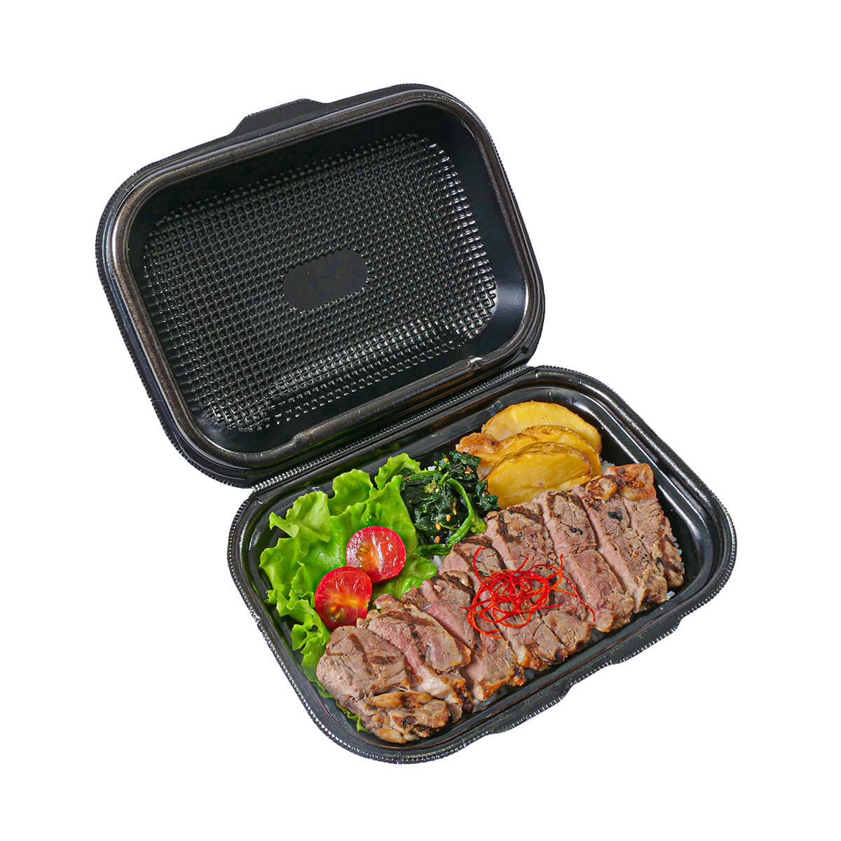 樂天商城 - 【30枚】DLVボーノ22-16 黒W エフピコ 使い捨て 容器 業務用 お惣菜 PSP ごはん ランチ 弁当容器 30枚入