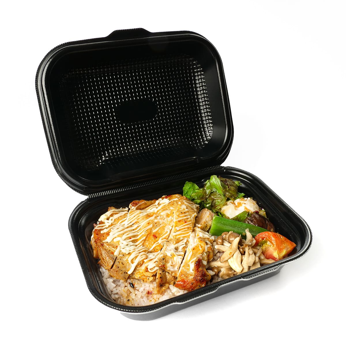 Rakuten - 【180枚】DLVボーノ22-16MFP 黒W エフピコ 使い捨て 容器 業務用 お惣菜 PSP ごはん ランチ 弁当容器 180枚入