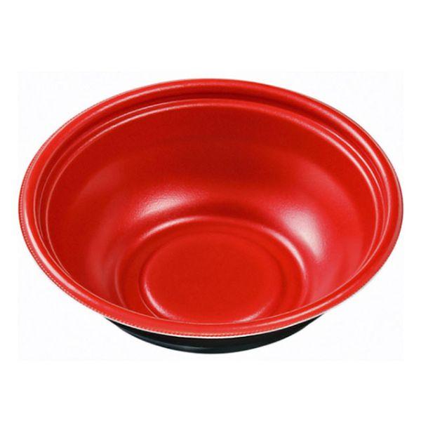 【50枚】MFPホット麺19(61)鉢 M赤黒 エフピコ どんぶり 素麺（本体のみ） 50枚入