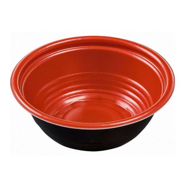 Rakuten - 【50枚】MFPホット麺16 (57) M赤黒 エフピコ どんぶり 素麺（本体のみ） 50枚入