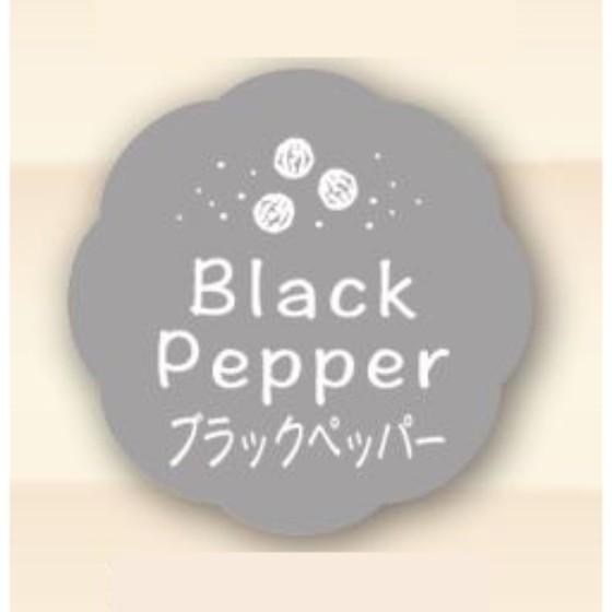 樂天商城 - 【ブラックペッパー】150枚 （26×26） カミイソ産商 お菓子用 シール Black Pepper J-659 かわいい ギフト スイーツ ケーキ 食品用 ラベル シール　150枚入