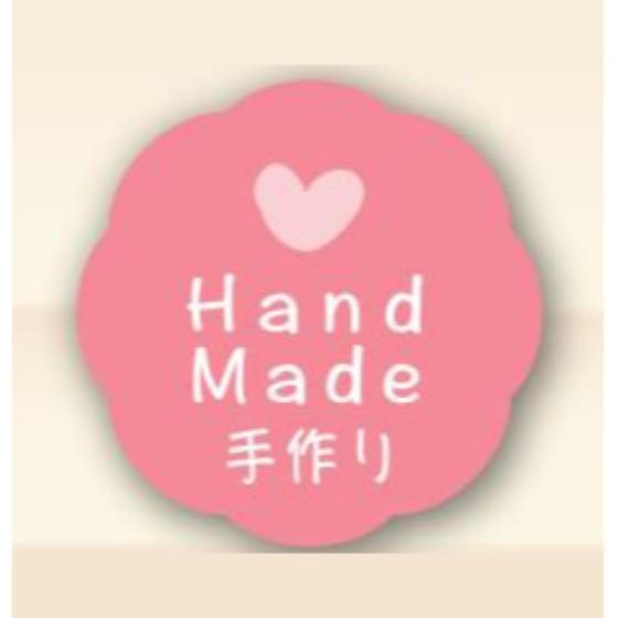 樂天商城 - 【手作り】150枚 （26×26） カミイソ産商 お菓子用 シール Hand Made J-667 かわいい ギフト スイーツ ケーキ 食品用 ラベル シール　150枚入