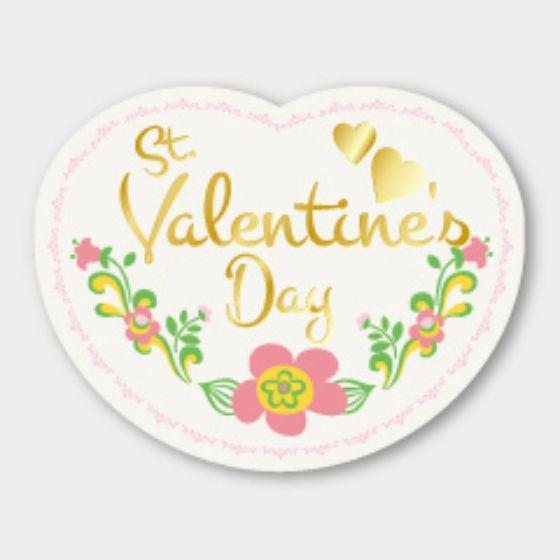 樂天商城 - 【300枚】C-514 St.Valentine's Day バレンタインデー カミイソ産商 ラベル シール イベント ギフト 日本の行事ラベル　300枚入