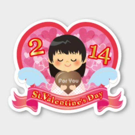 【300枚】C-567 St Valentines Day バレンタインデー カミイソ産商 ラベル シール イベント ギフト 日本の行事ラベル　300枚入