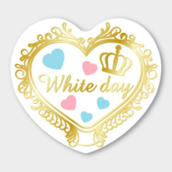樂天商城 - 【300枚】C-569 White Day ホワイトデー カミイソ産商 ラベル シール イベント ギフト 日本の行事ラベル　300枚入