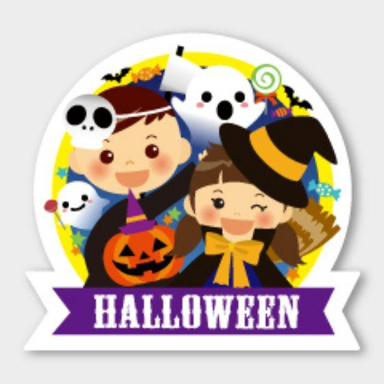 【300枚】C-539 HALLOWEEN ハロウィン カミイソ産商 ラベル シール イベント ギフト 日本の行事ラベル　300枚入