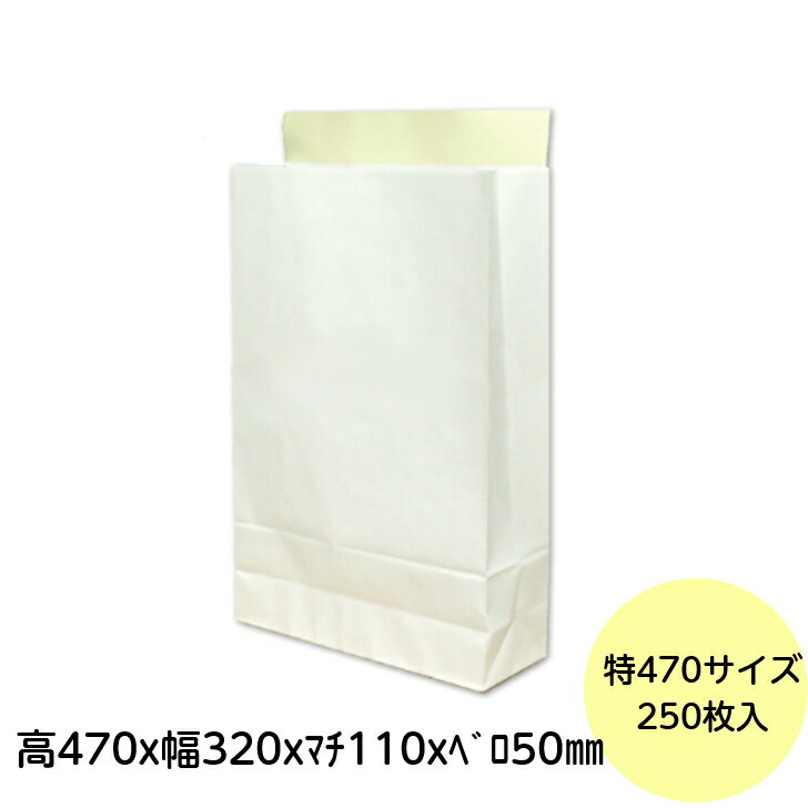 樂天商城 - 【250枚入り】 宅配袋 特大470サイズ 白無地 テープ付 梱包袋 250枚 梱包資材 フリマ アプリ オークション メール便 紙袋 メルカリ 1ケース 送料無料