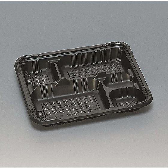 【50枚】憩い RP-4-2H 黒 E 本体 福助工業 使い捨て 弁当容器　（本体のみ）50枚入