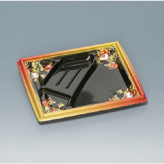 樂天商城 - 【600枚】箱膳 23-20-3H 山水 本体 福助工業 使い捨て 業務用 弁当箱 テイクアウト お持ち帰り 弁当容器　（本体のみ）600枚入