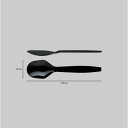 【300本】スプーン 100mm ブラック (単袋入) ホウケン産業 使い捨て 業務用 プラスチック カトラリー デザートスプーン 黒 10cm (1本個包装)...