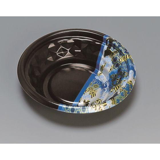 樂天商城 - 【600枚】福丸丼 180H ひとえ青 福助工業 使い捨て 弁当 丼 PP発泡 どんぶり容器 本体のみ　600枚入（1ケース 送料無料）