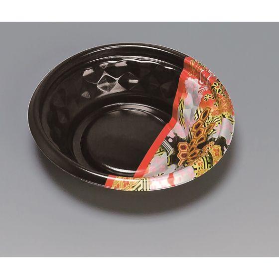 Rakuten - 【50枚】福丸丼 180H ひとえ赤 福助工業 使い捨て 弁当 丼 PP発泡 どんぶり容器　（本体のみ）50枚入