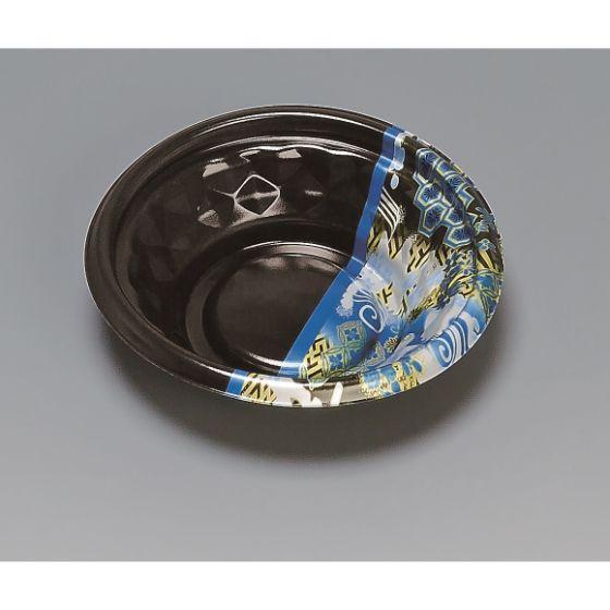 樂天商城 - 【50枚】福丸丼 160H ひとえ青 福助工業 使い捨て 弁当 丼 PP発泡 どんぶり容器　（本体のみ）50枚入