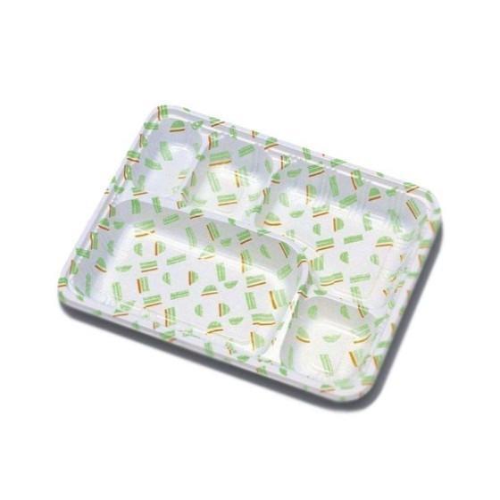 【50枚セット】LC-613 若葉（かぶせフタ付） 福助工業 使い捨て 仕出し容器 弁当容器　50枚セット