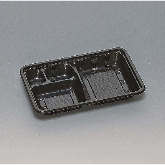 樂天商城 - 【50枚セット】LC-608 黒（かぶせフタ付） 福助工業 使い捨て 仕出し容器 弁当容器　50枚セット