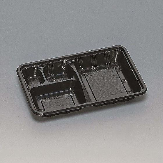 【600枚セット】LC-609 黒（かぶせフタ付） 福助工業 使い捨て 業務用 仕出し容器 弁当容器 （地域限定 送料無料）　600枚セット