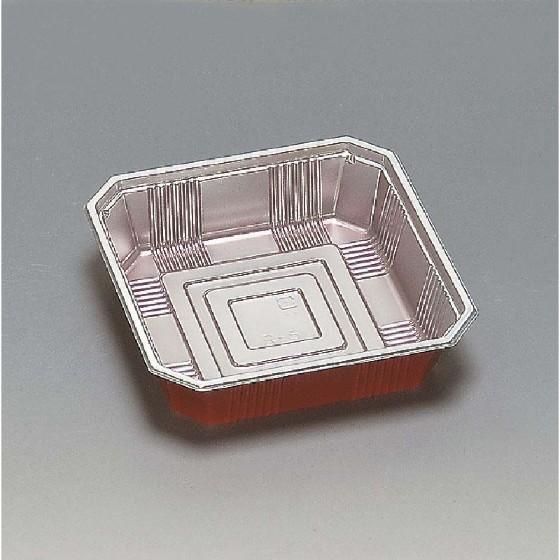 【50枚セット】ディッシュ R-5（共かぶせフタ付） 福助工業 使い捨て 赤飯 仕出し容器 弁当容器　50枚..