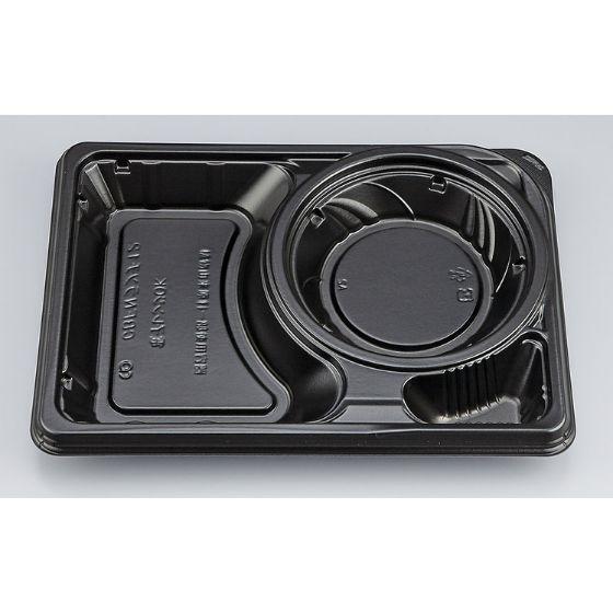 樂天商城 - 【50枚】CBFNランチ12 黒本体 シーピー化成 弁当 惣菜 使い捨て 業務用 デリカ ランチ テイクアウト 26−19 弁当容器　（本体のみ）50枚入