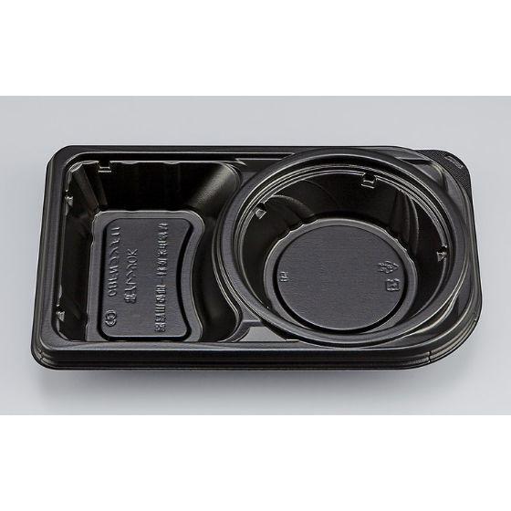 【50枚】CBFNランチ11 黒本体 シーピー化成 弁当 惣菜 使い捨て 業務用 デリカ ランチ テイクアウト 25−15 弁当容器　（本体のみ）50枚入