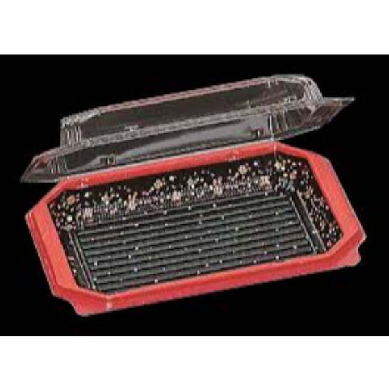 樂天商城 - 【50枚】FKパック FK-21-13 しぶき 福助工業 使い捨て 業務用 フードパック 弁当容器 惣菜容器 にぎり寿司 鮨 巻き寿司容器　50枚入