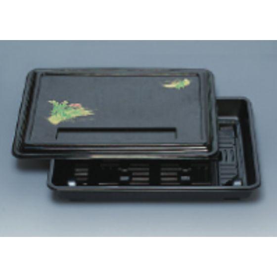 樂天商城 - 【60枚・3点セット】優膳 YN-380 萩 供フタ付＋YN-380B うつわ 福助工業 弁当容器 仕出し容器 （本体・蓋・中仕切セット）60枚・3点セット